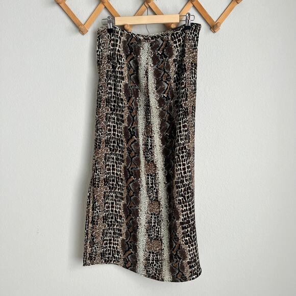 Vintage Maria Gabrielle Animal Print Midi Skirt Size XL - Picture 6 of 10